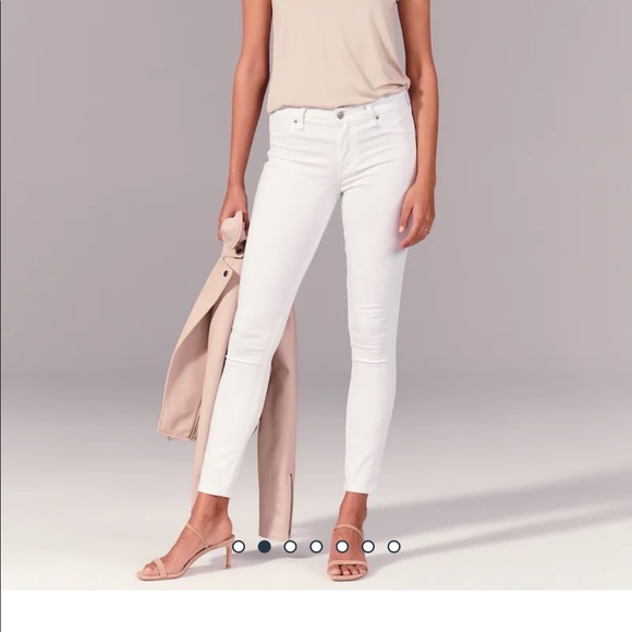 Abercrombie & Fitch Denim - Abercrombie & Fitch White Jean Leggings